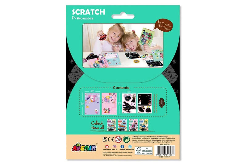 Avenir: Scratch Greeting Card Set - Princess