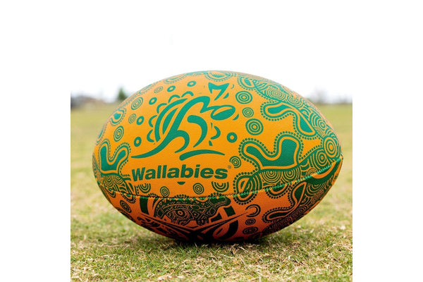 Gilbert Wallabies First Nations Supporter Rugby Ball - Size 5