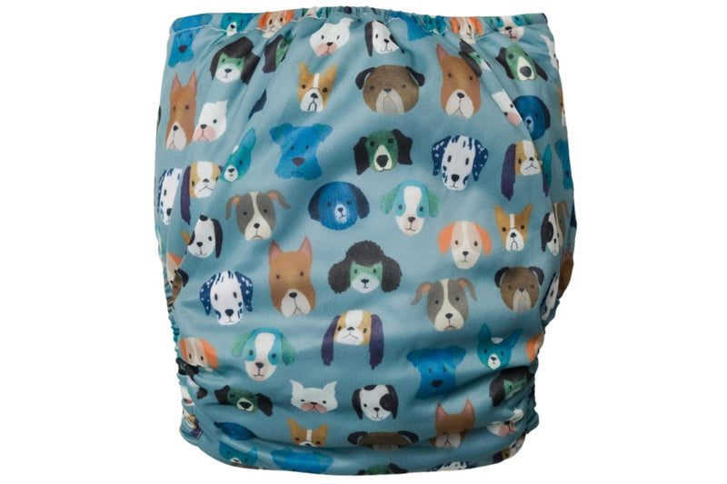 Nestling: Sassy Snap Nappy Complete - All the Dogs (One Size)