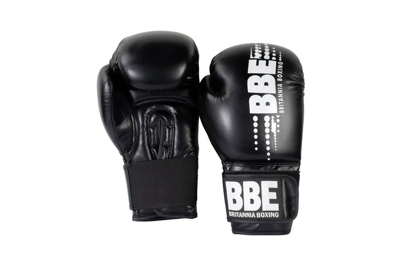 BBE Unisex Adult Club PVC Sparring Gloves (Black/Grey) (10oz)