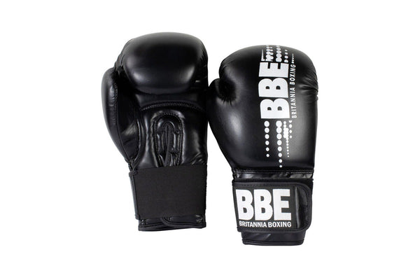 BBE Unisex Adult Club PVC Sparring Gloves (Black/Grey) (12oz)