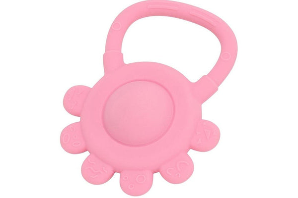 Annabel Trends: Silicone Hand Rattle - Pink