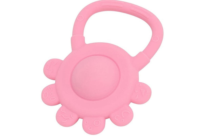 Annabel Trends: Silicone Hand Rattle - Pink