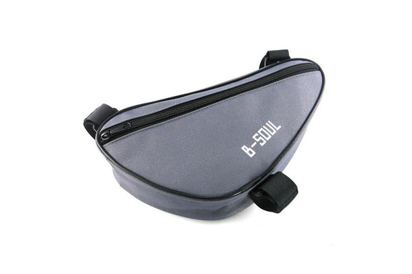 Mtb Front Tube Bag Road Bike Triangle Pouch Pannier For Bicycle Cycling Gray - Standard