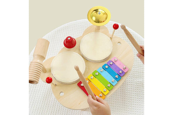 Kids Wooden Musical Instrument Set