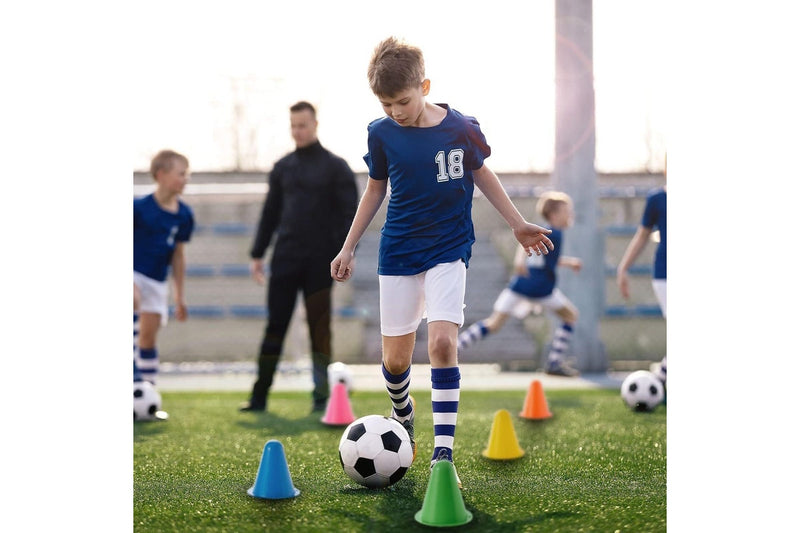 Mini Training Sports Cones Set of 5 - Assorted Colour