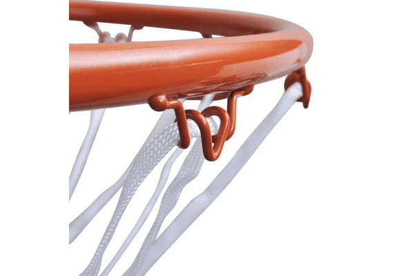 Basketball Goal Hoop Set Rim With Net Orange 45 Cm Kbakn