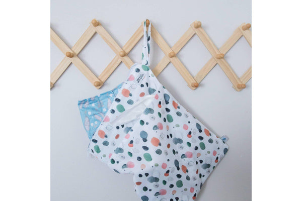 Snazzi: Double Pocket Wet Bag - Watercolour