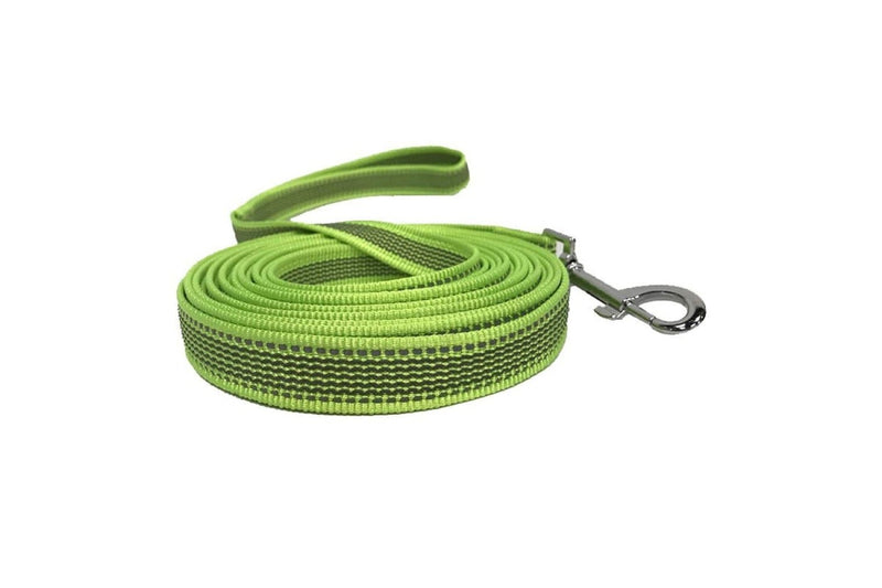 3m 5m 10m 15m Non-slip Rubber Reflective Leash - Green