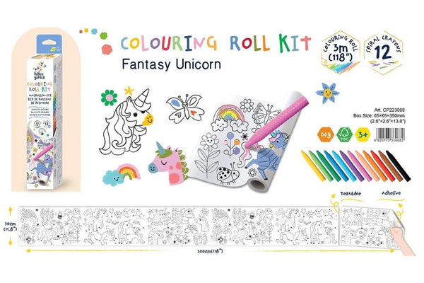 Haku Yoka: Coloring Roll Kit - Fantasy Unicorn