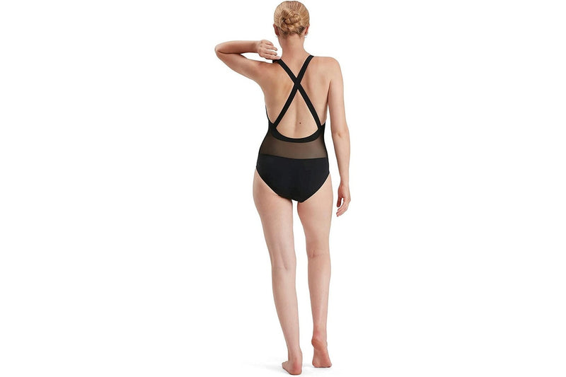 Speedo Womens/Ladies Power Eco Endurance+ One Piece Swimsuit (Black) (8 UK)