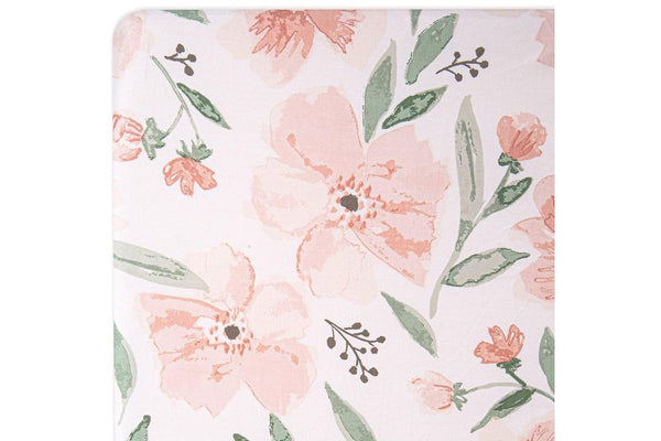 Crane Baby: Crib Fitted Sheet - Parker Floral (80 x 40cm)