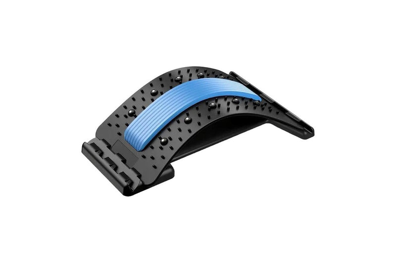 Four-Level Back Support Stretcher Back Massager Lumbar Back Support Stretcher Blue