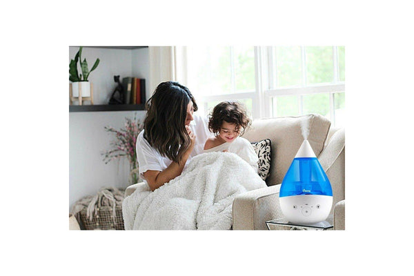 Crane: 4 in 1 Top Fill Drop Humidifier with Sound Machine - Sage