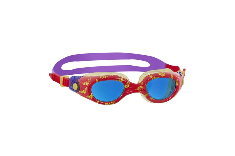 Zoggs Childrens/Kids Wonder Woman Swimming Goggles (Red/Yellow/Purple) (1-6 Years)