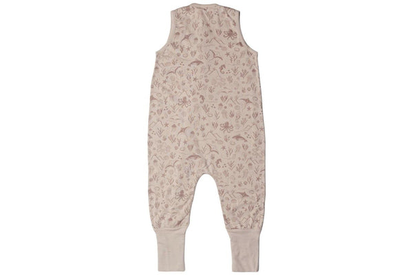 Woolbabe: Summer Sleeping Suit - Dune Seascape (1 Year)