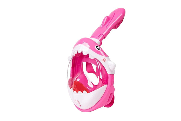 SwimTech Childrens/Kids Full Face Snorkel (Pink/White) (XS)