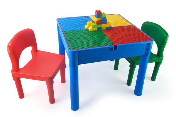 Zoink: Kids Square 3-in-1 Activity Table With 2 Chairs (Primary)