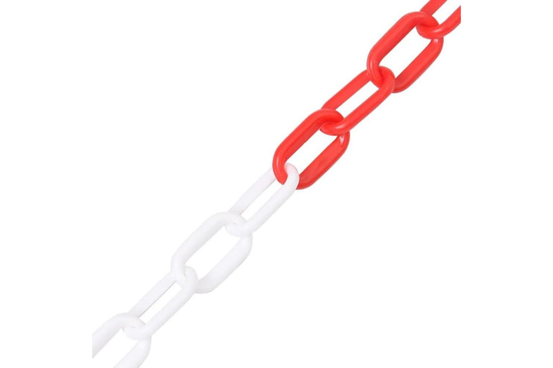 Warning Chain Red And White 100 m ø6 Mm Plastic Opbkxl