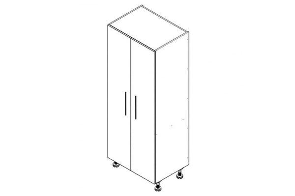 Rebon Kitchen Pantry Cabinet 800mm White Woodgrain