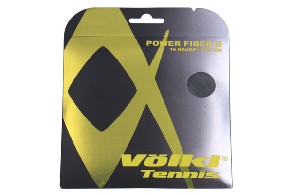 Volkl Power Fiber Black Tennis String 16/1.32 (12 M Set)