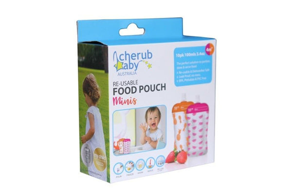 Cherub: Reuseable Food Storage Mini Pouches (10 Pack)