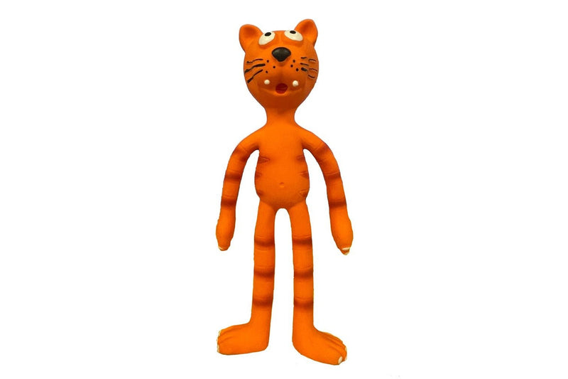 Paw Play Latex Squeaky Sound Soft Rubber Cat Dog Pet Playing Toy Orange 31cm