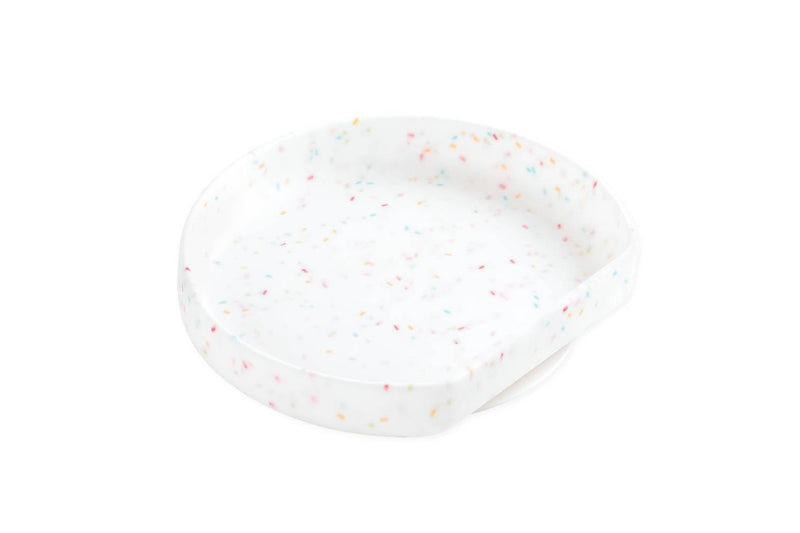 Bumkins: Silicone Grip Plate - Vanilla Sprinkle