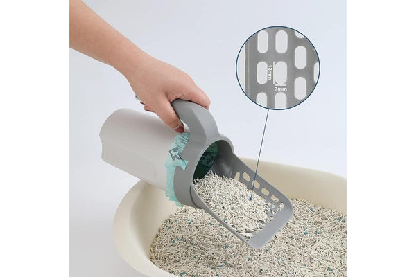 PETSWOL Cat Litter Scoop with Holder