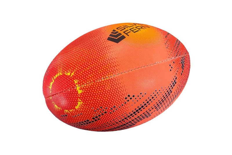 Silver Fern Astro Rugby Ball Trainer - Orange - Size 2.5