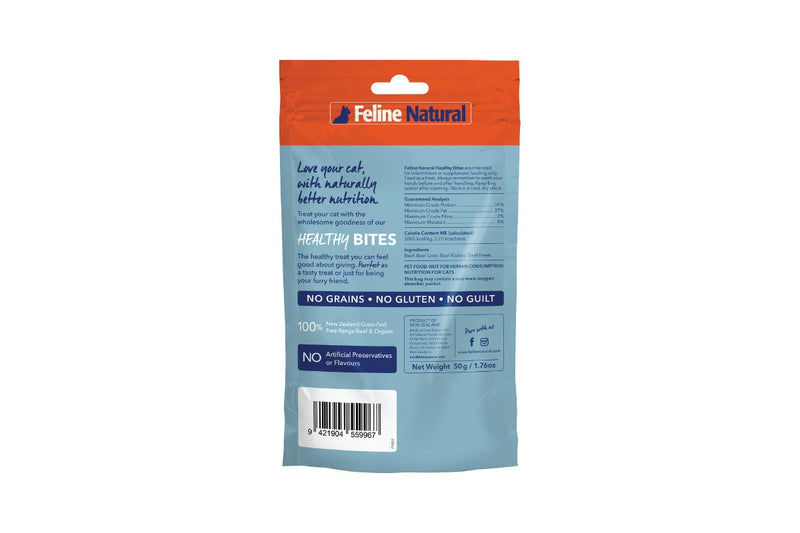 Feline Natural: Freeze-Dried Cat Treats, Beef 50g