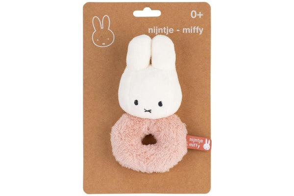 Miffy: Fluffy Ring Rattle - Pink