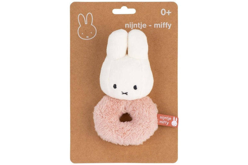 Miffy: Fluffy Ring Rattle - Pink