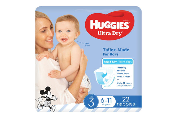 Huggies Ultra Dry Convenience Crawler Boy Nappies - Size 3