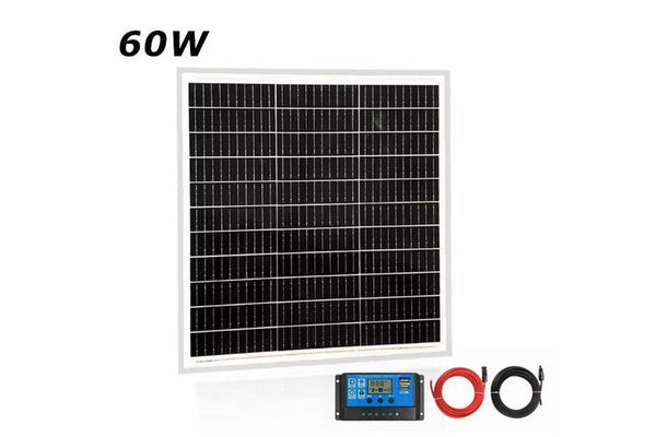 60W Solar Panel + 30A CONTROLLER + 10M Solar Extension Cable