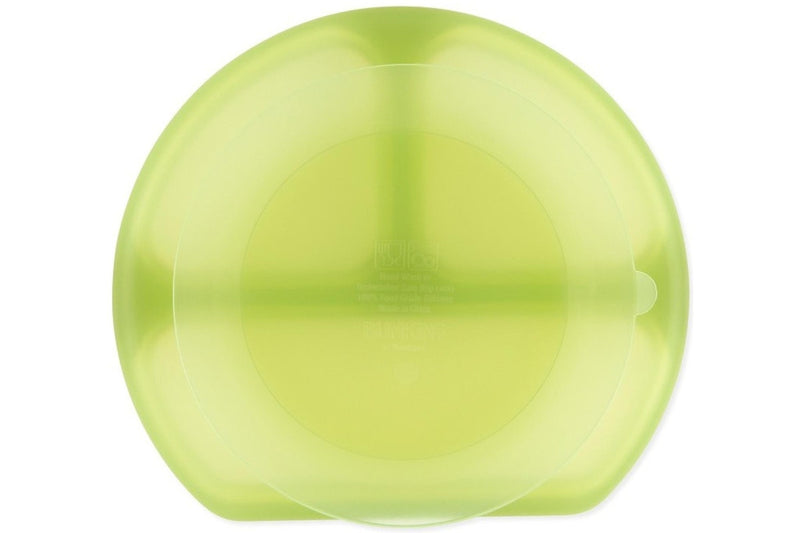 Bumkins: Jelly Silicone Grip Dish - Green Jelly