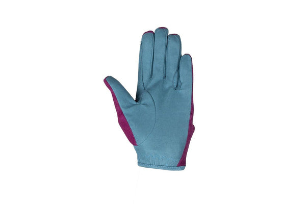 Hy Childrens/Kids Thelwell Collection Riding Gloves (Imperial Purple/Pacific Blue) (L)