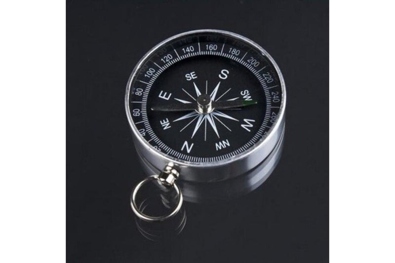 Lightweight Mini Aluminum Camping Compasses Hiking Hiker Navigation Tool White - Standard - Set Of 1