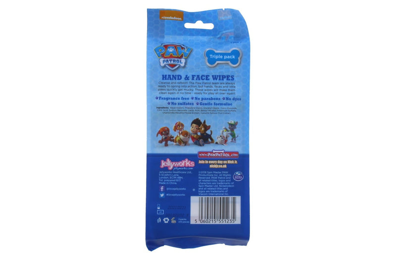 Paw Patrol Hand & Face Wipes (3 Pack)