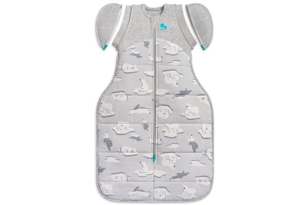 Love to Dream: Swaddle Up Transition Bag Cold 3.5 TOG - South Pole Grey (Medium)