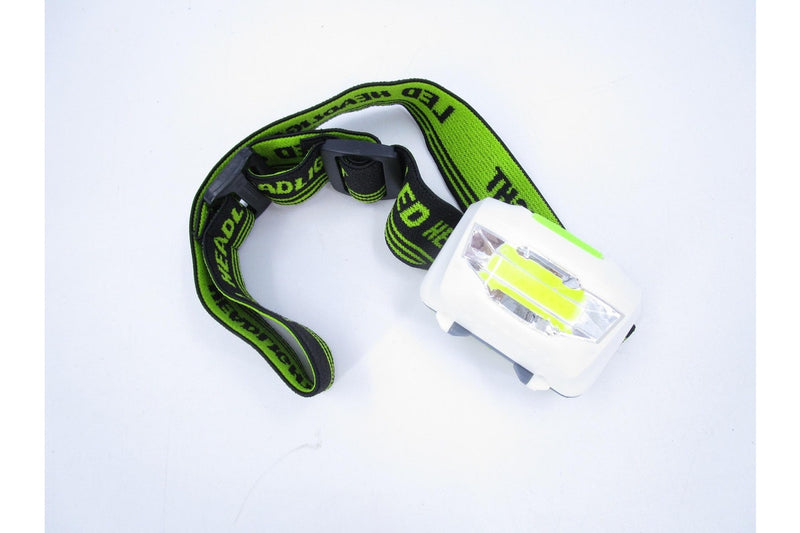 COB LED Headlight Headlamp Head Light Operated Outdoor 4 functions 200lm