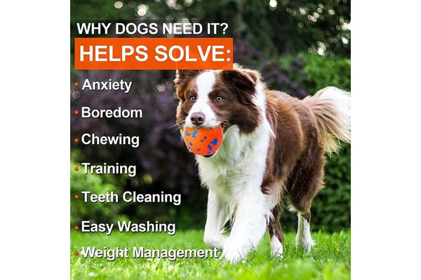 Eco-friendly Strong Floatable Teeth Cleaning Dog Chew Ball For Medium Large Dogs