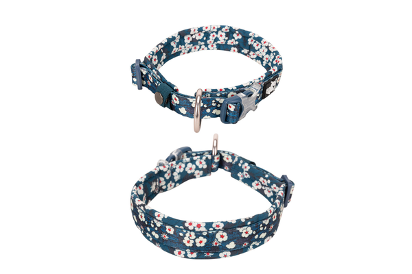 Floral Collar Saxony Blue 2Xl