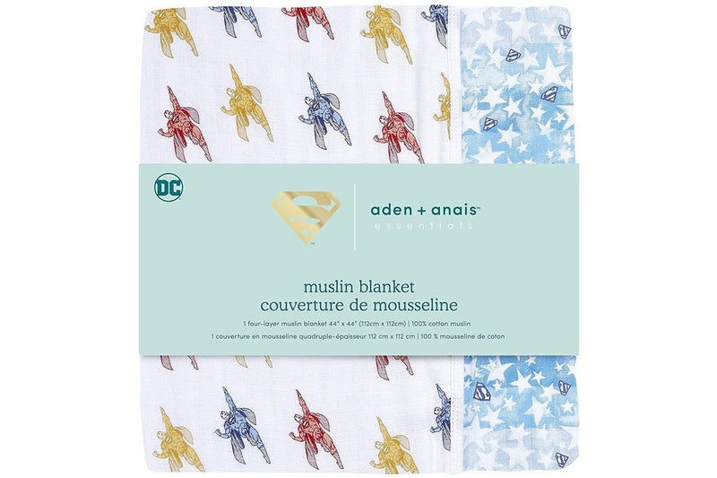 Aden + Anais: DC Comic's Dream Blanket - Superman