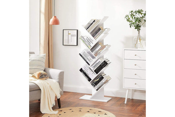 Vasagle : 8-Tier Tree Bookshelf - White