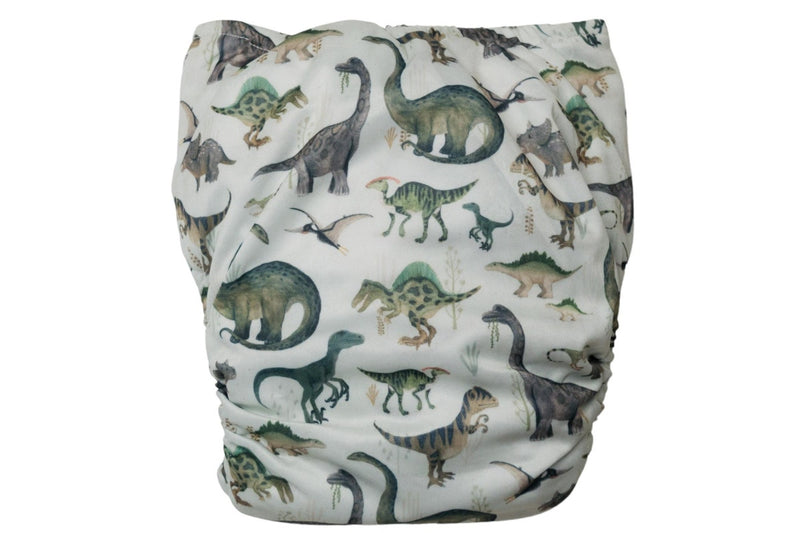 Nestling: Sassy Snap Nappy Complete - Dinosaurs (One Size)