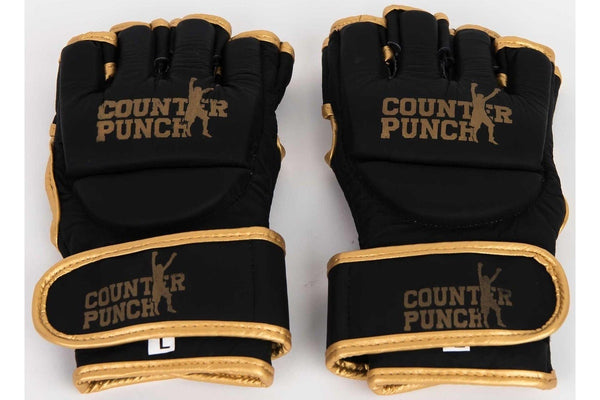 Counterpunch Premium MMA Leather Grappling Gloves - L