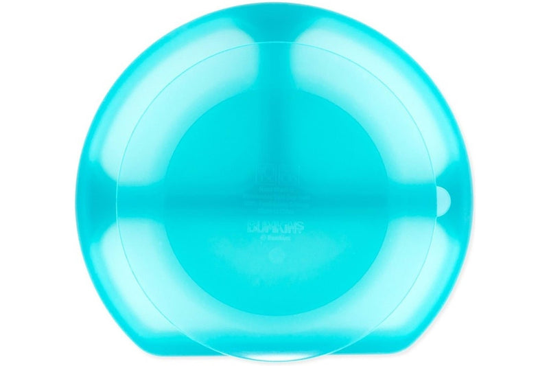 Bumkins: Jelly Silicone Grip Dish - Blue Jelly