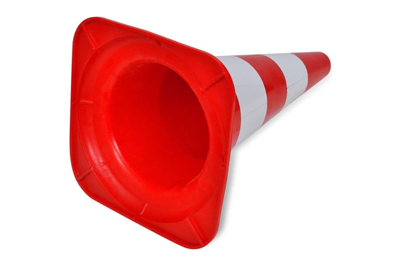10 Reflective Traffic Cones Red And White 50 Cm Oaonon