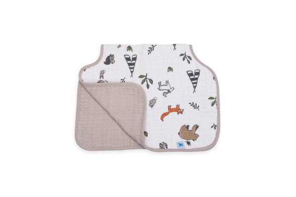 Little Unicorn - Muslin Burp Cloth - Forest Friends